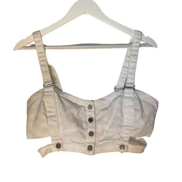 For Love & Lemons EUC Daisy Eyelet Buckle Bustier - Picture 6 of 12